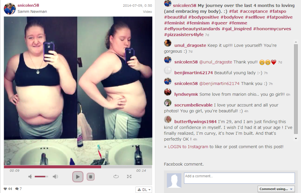 Was Instagram Wrong In Deleting The Fat Teen Girl Samm Newman’s Account?