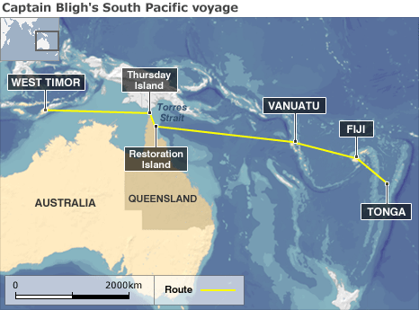 Mutiny And The Ordeal Of Captain Bligh