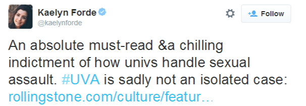 15 People In The Mainstream Media Who Used The UVA Rape Hoax To Push A False Narrative