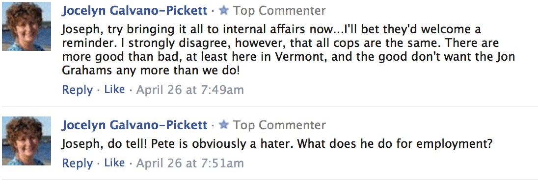 Did SJWs Sean Powell And Jocelyn Galvano-Pickett Help Get A Vermont State Trooper Fired? (UPDATE 2)