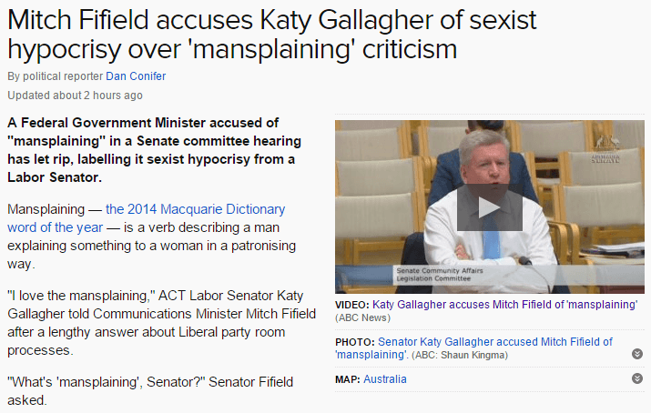 Australian Male Senator Shuts Down Female Colleague For Accusing Him Of “Mansplaining”