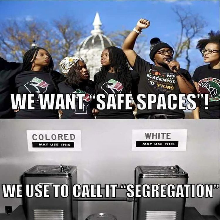 Safe Spaces On College Campuses Are The New Jim Crow Laws