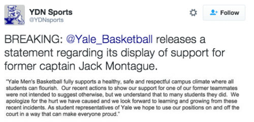 Yale Basketball Captain Denounced As “Rapist” By Campus Without Evidence