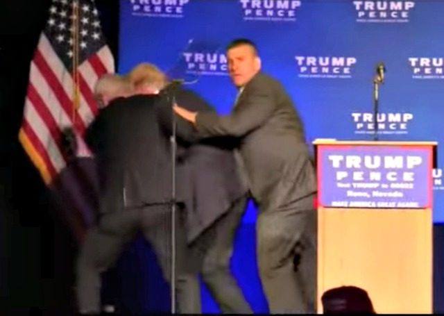 Donald Trump Rushed Off Stage In Reno After Possible Assassination Attempt