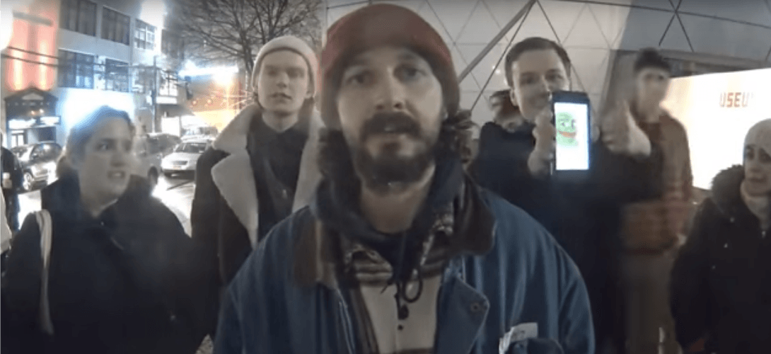 Shia Labeouf’s Butthurt Liberal “Performance” Gets Ruined By Shitlords