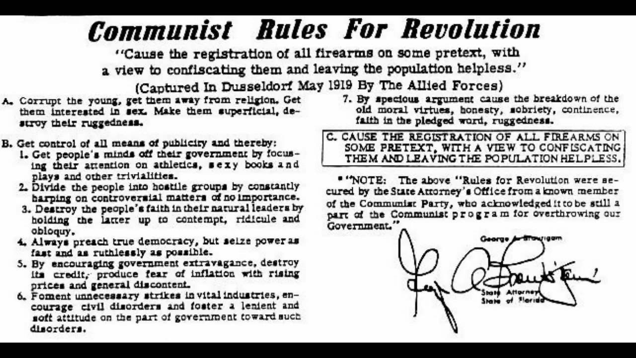 A 1958 List Of Communist Objectives For America Is Now Nearly Complete