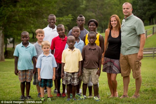 White Christian Couple Adopts Eight African Children At One Time