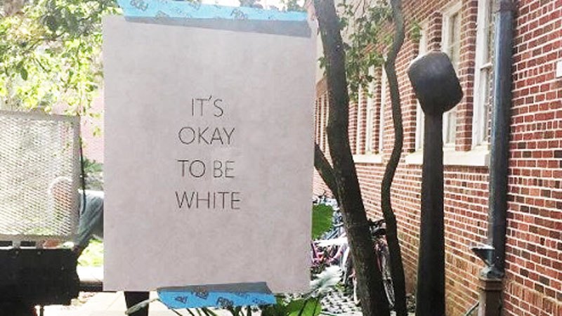 Liberals And Mainstream Media Lose Their Shit Over “It’s Okay To Be White” Signs