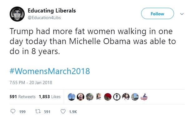 22 Photos And Tweets From The Deranged Women’s March Of 2018