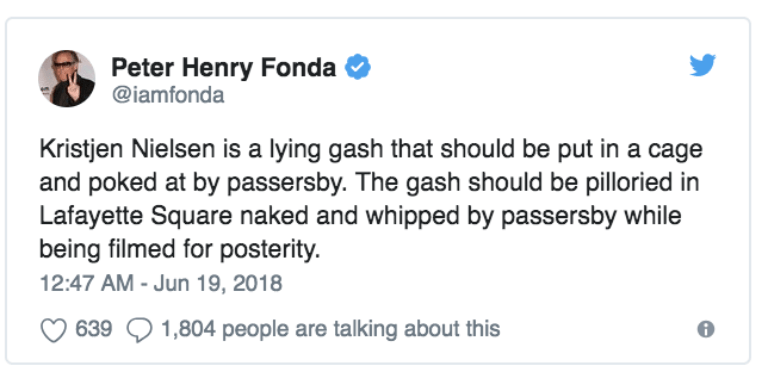 Leftist Actor Peter Fonda Wishes For Barron Trump To Be Caged With Pedophiles