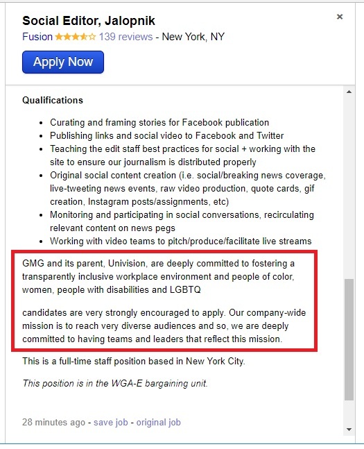 6 Job Ads That Reveal The Anti-White And Anti-Male Agenda Of Corporate America